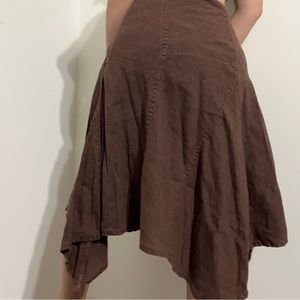Y2K Fairycore linen skirt